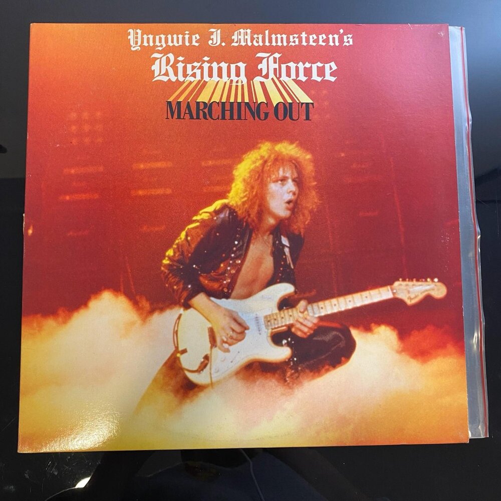 Yngwie Malmsteen's Rising Force - Marching Out LP 1985 Vinyl Record